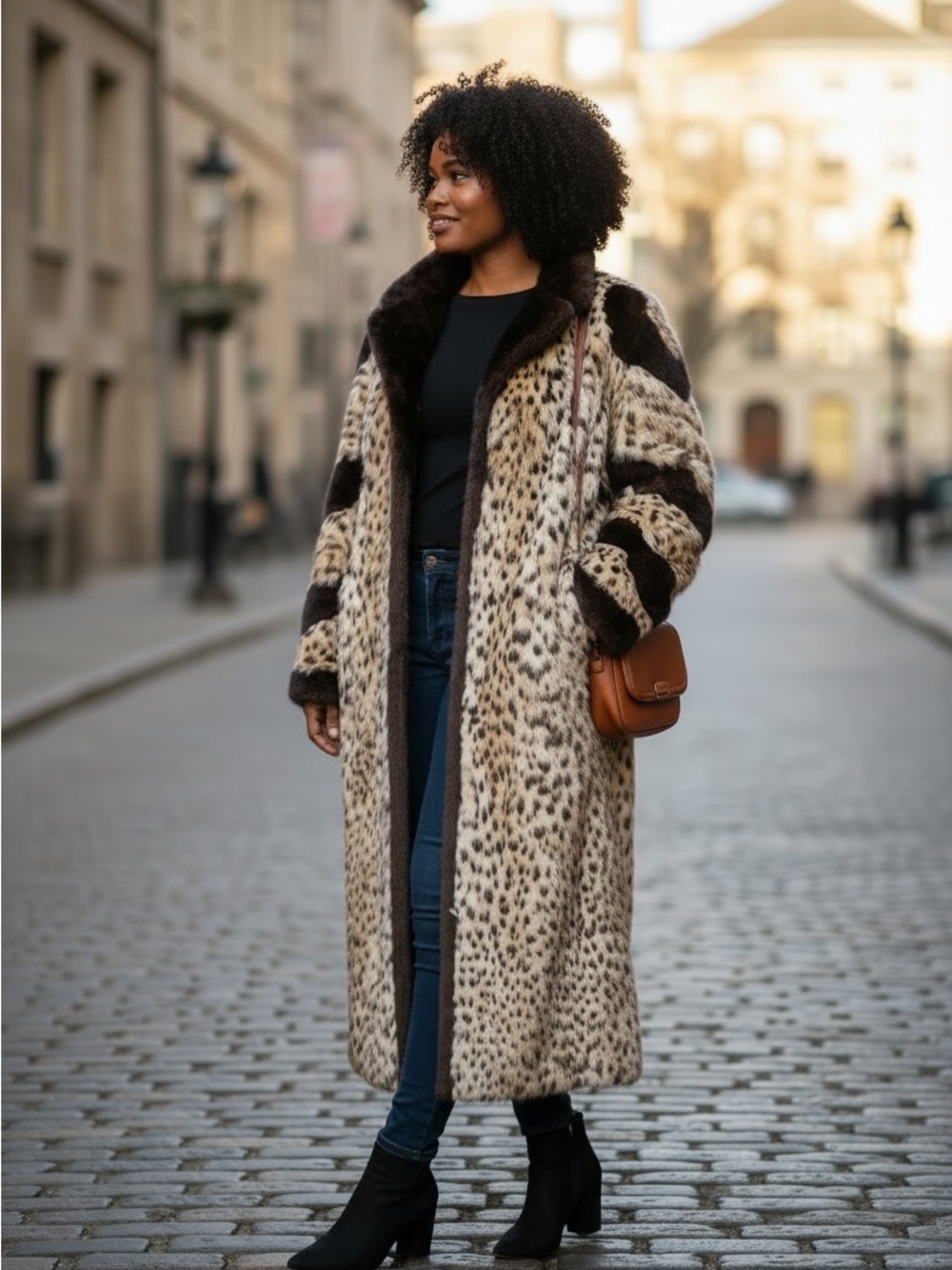 Beautiful Heavily Spotted Fur Coat
